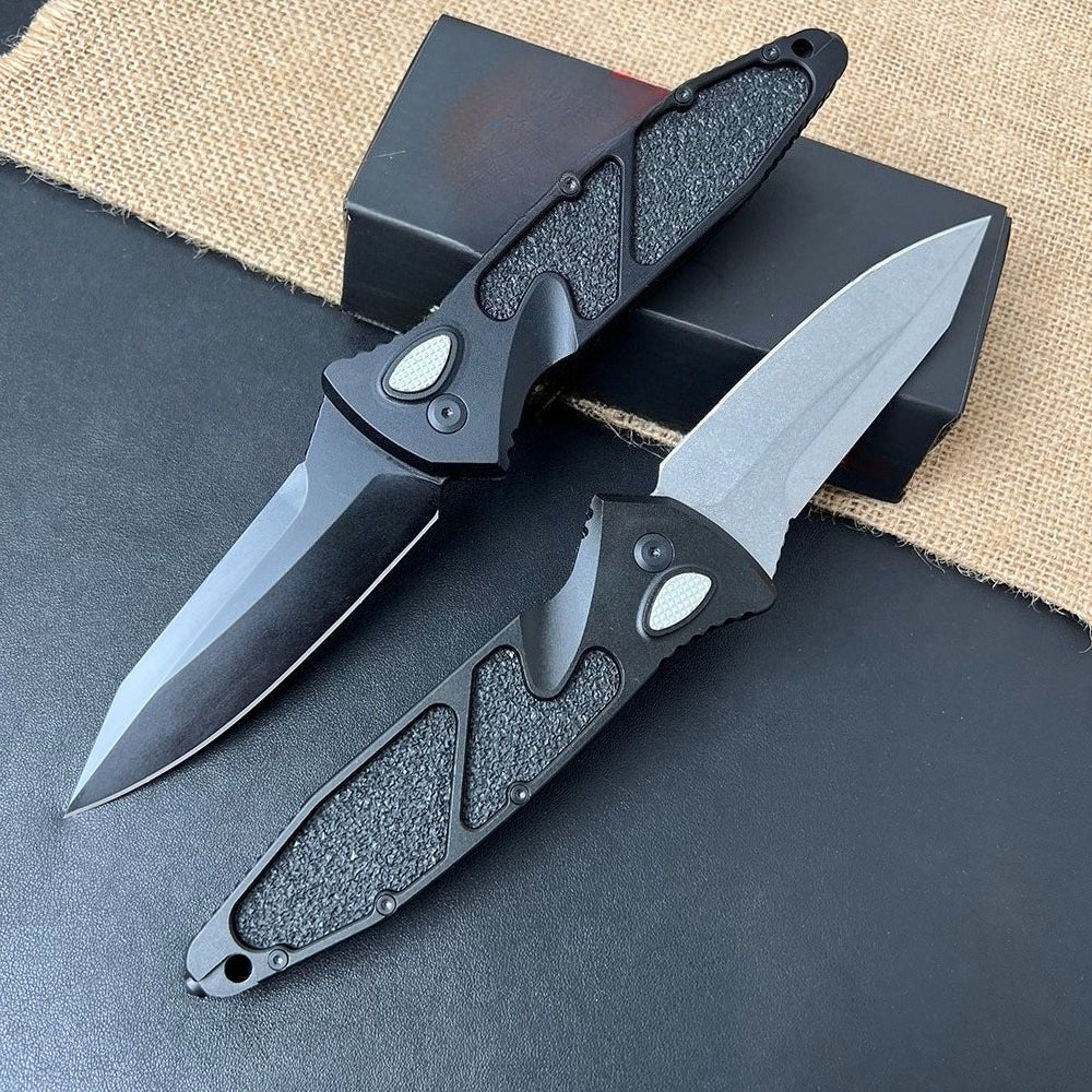 Damascus Steel-clad Aluminum Alloy Handle Outdoor Portable Tool
