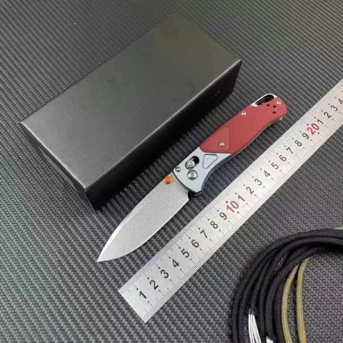 BM535-09 Red Aviation Aluminum G10 Outdoor Folding Tool