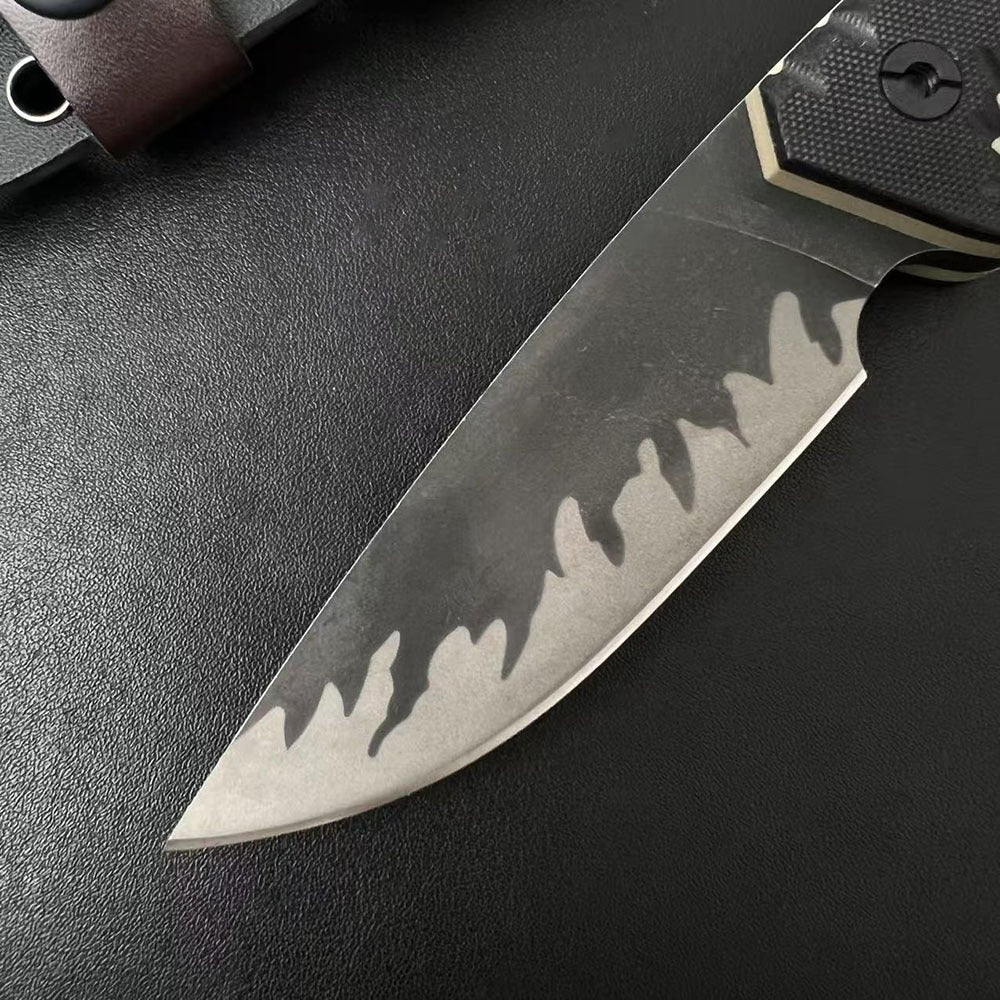 Black Tiger Stripe D2 Outdoor Tool