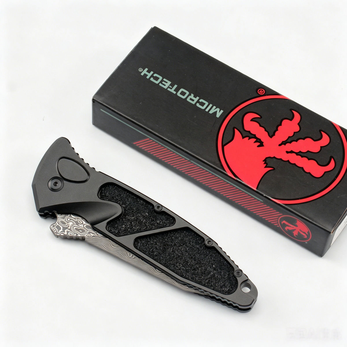 Damascus Steel EDC Keychain Tool | Aviation Aluminum Handle | Pocket Gear