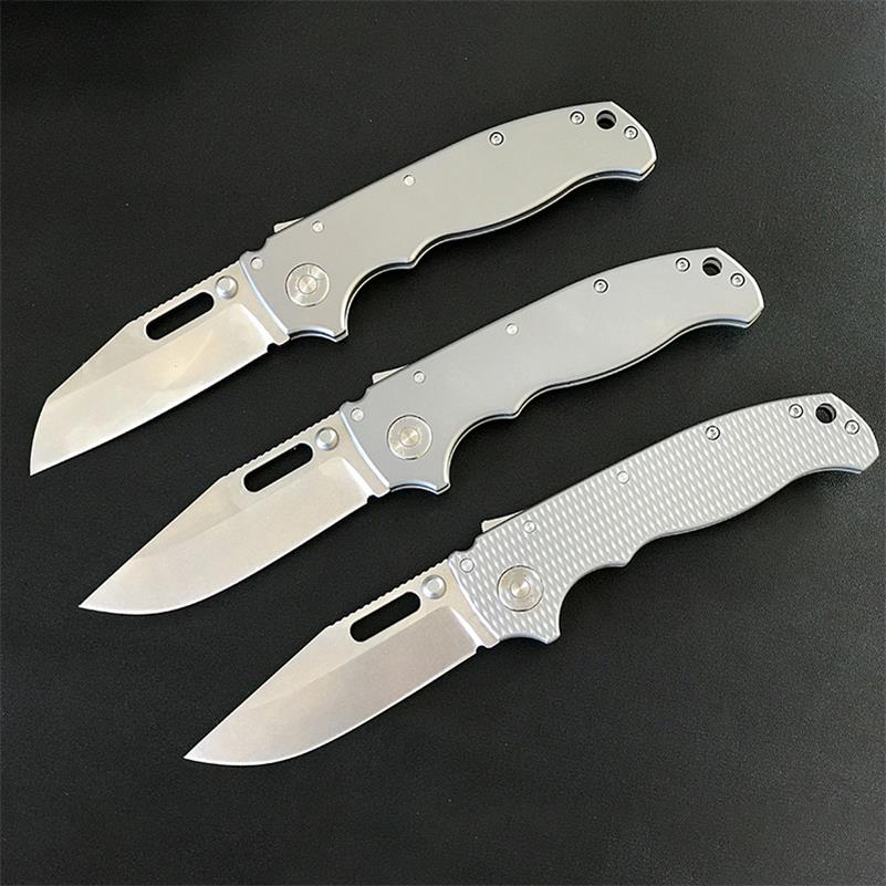 Outdoor Titanium Alloy Folding Silver Pocket Tool