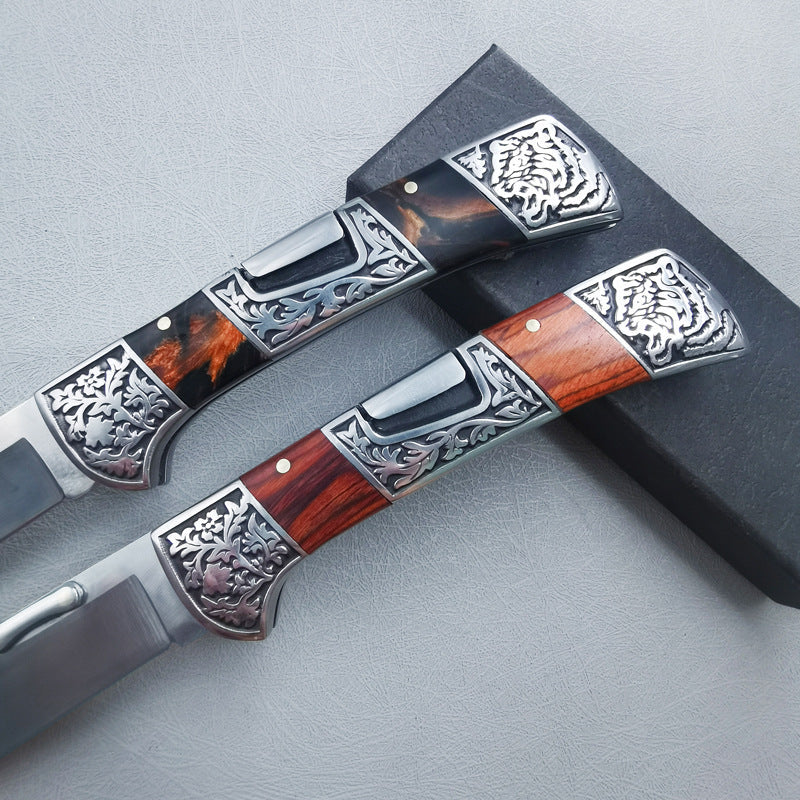 Exquisitely Carved Outdoor Foldable Portable Tool