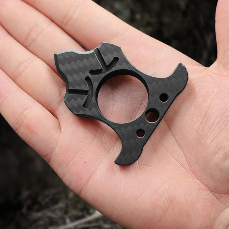 Various Styles of Carbon Fiber Single Finger Keyaccessoryr Backpack Outdoor Tool