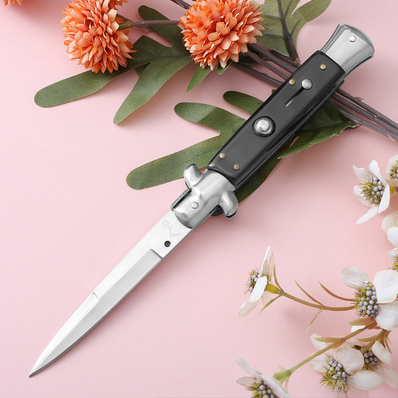 7Cr13Mov Resin Painted Wood Outdoor Folding Tools