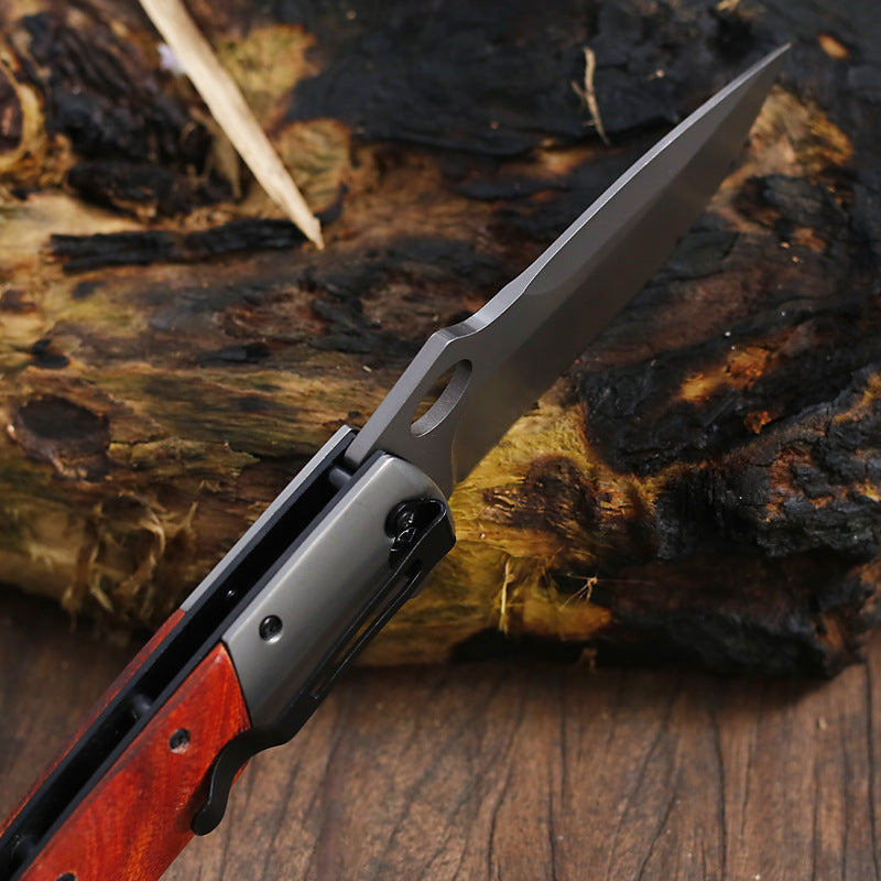 Outdoor Folding EDC Pocket Tool with Gray Titanium Plating Surface