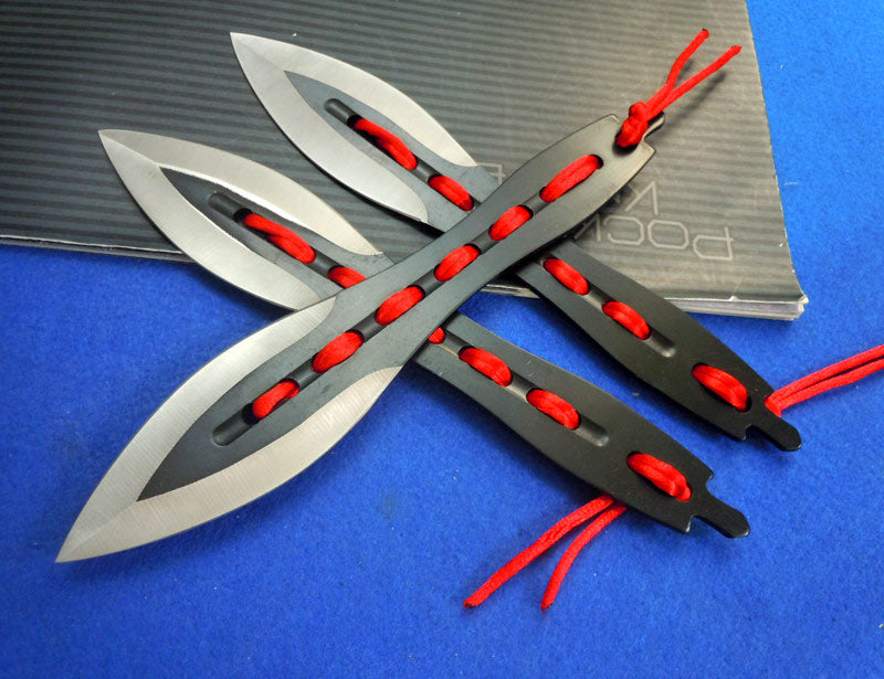 3 Pcs Red Ribbon Outdoor EDC Tool