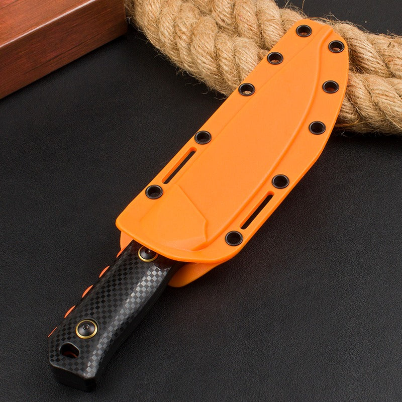 BM15600 Black Nylon Fiberglass Handle D2 Steel Orange Outdoor EDC Tool