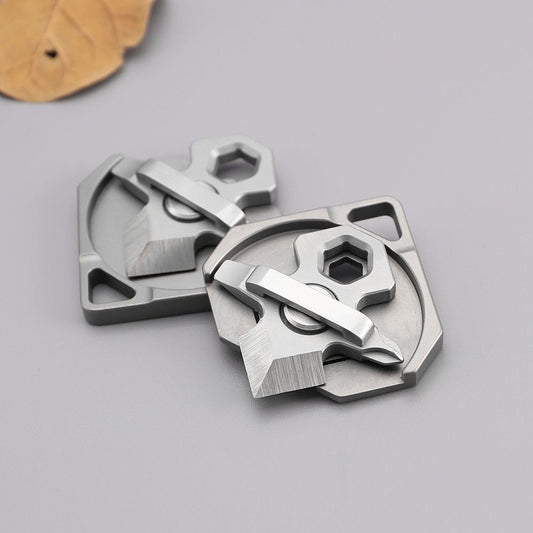 Titanium Alloy Mini Multi-function Keyaccessoryr Backpack EDC Tool