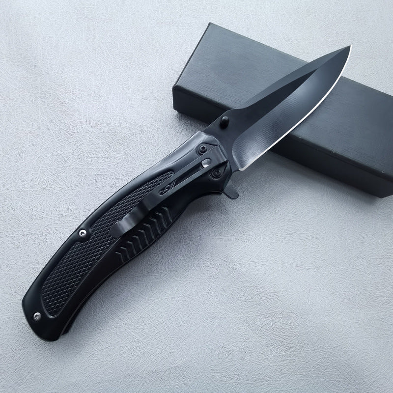 DA315 Steel and Solid Wood G10 edge Handle Outdoor Folding Tool