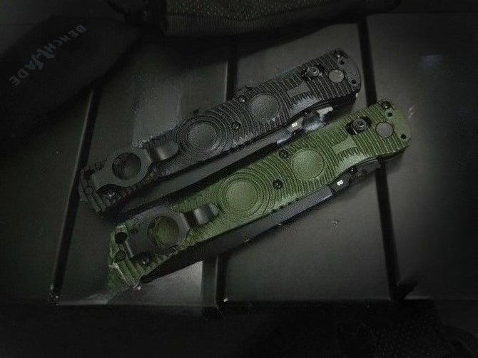 BM391 D2 Steel Nylon Fiberglass Plastic Handle Folding Outdoor Tool