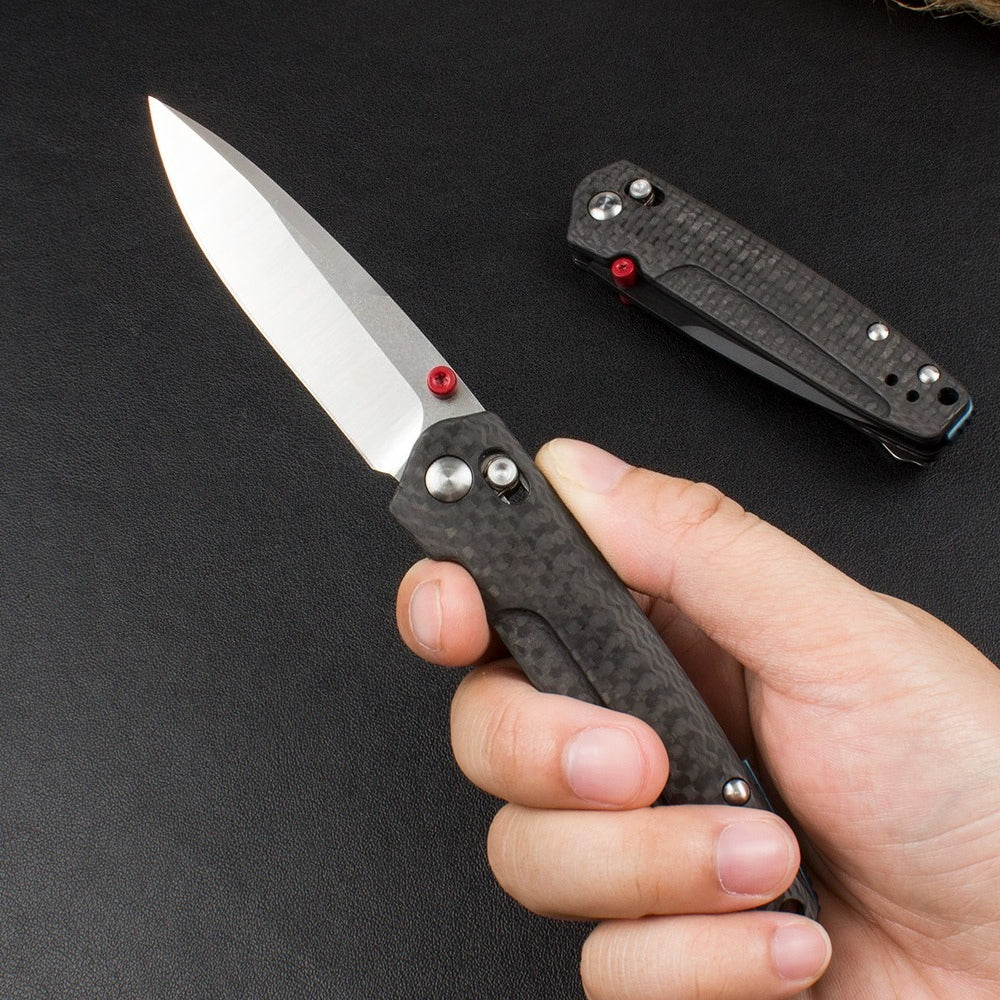 BM485 Carbon Fiber Handle D2 Outdoor Folding Tool
