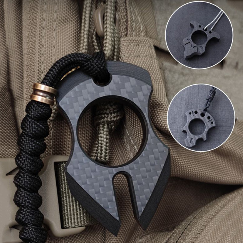 Various Styles of Carbon Fiber Single Finger Keyaccessoryr Backpack Outdoor Tool