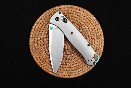 BM535-3 Silver Titanium Handle S90V Outdoor Folding Tool