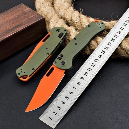 BM15535 Green G10 Handle Outdoor Folding Tool