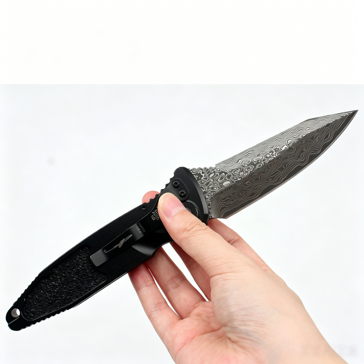 Damascus Steel EDC Keychain Tool | Aviation Aluminum Handle | Pocket Gear