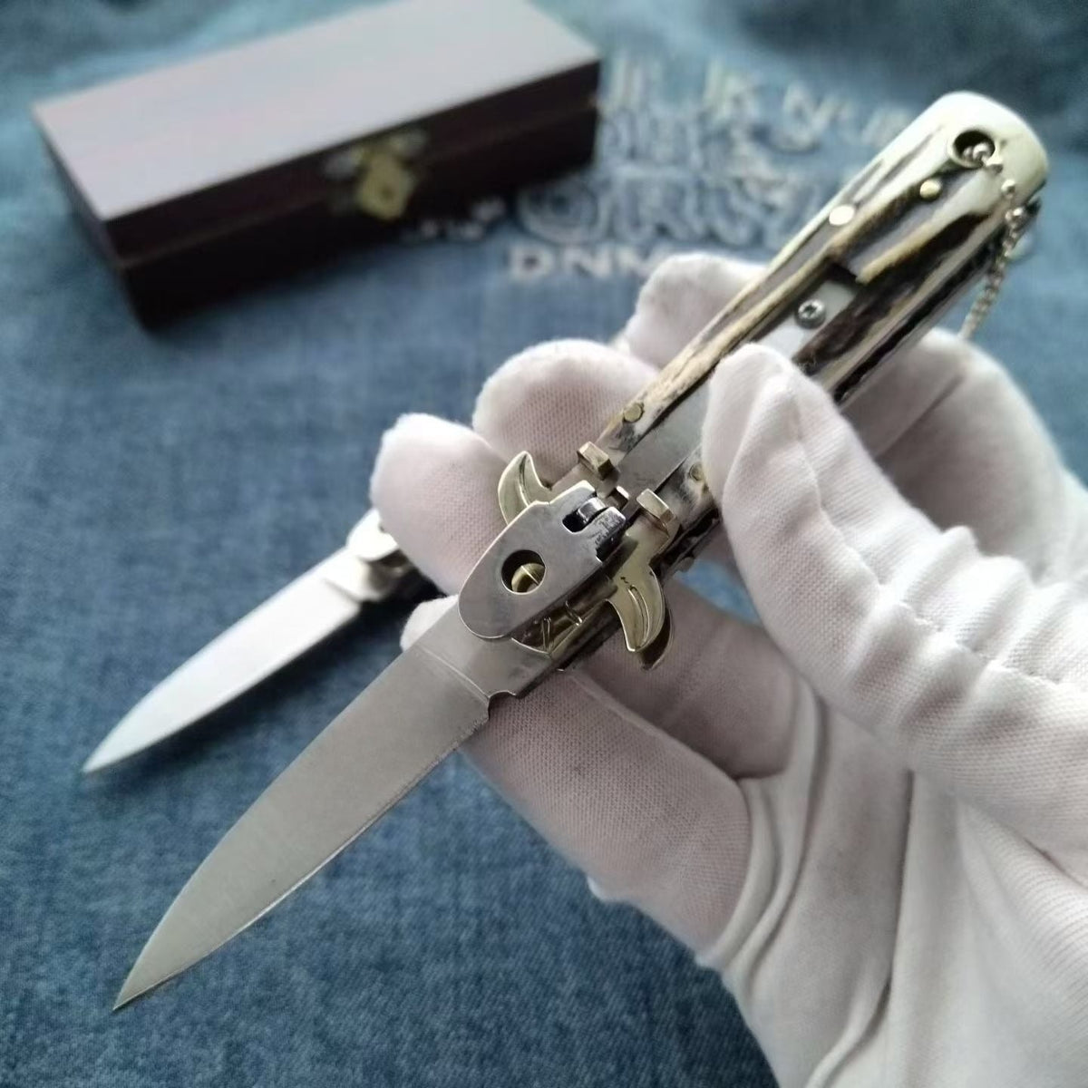 Small Deer Antler Handle D2 Outdoor Portable Tool