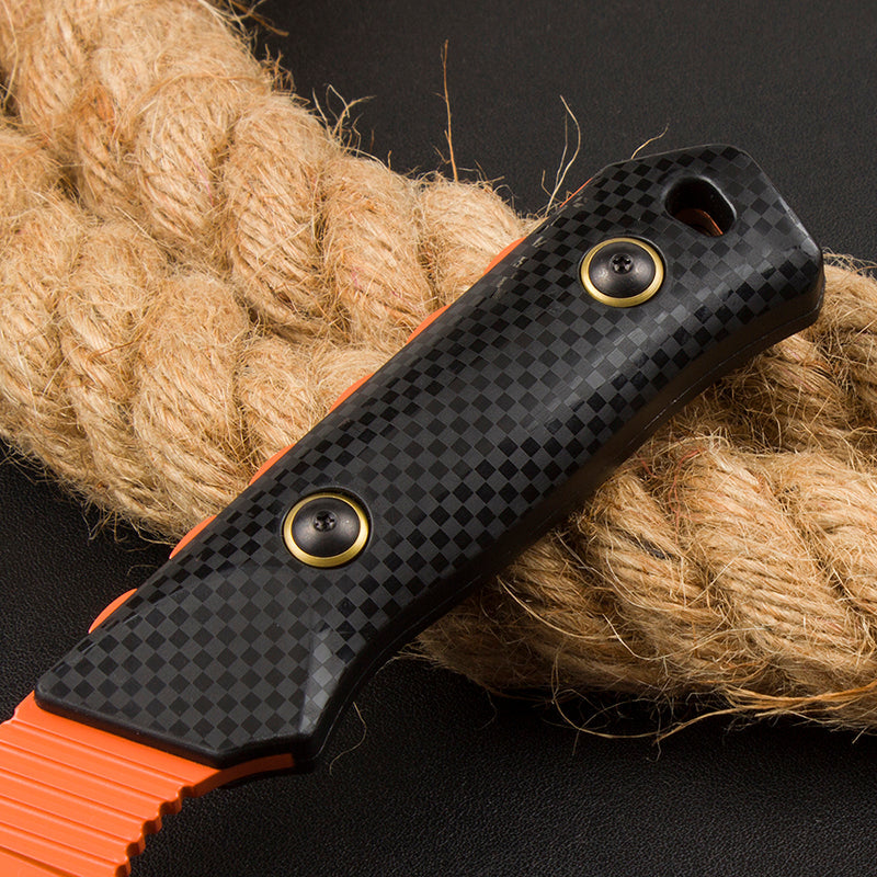 BM15600 Black Nylon Fiberglass Handle D2 Steel Orange Outdoor EDC Tool
