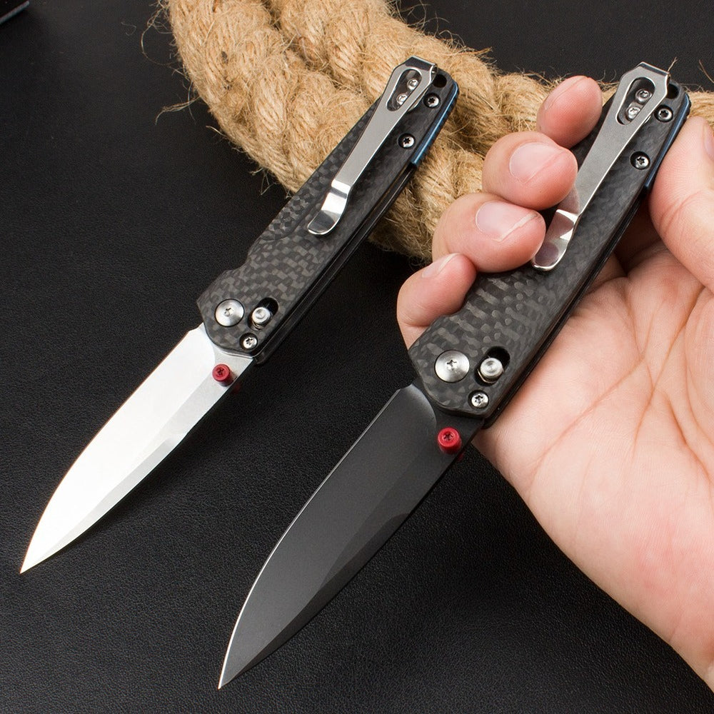 BM485 Carbon Fiber Handle D2 Outdoor Folding Tool