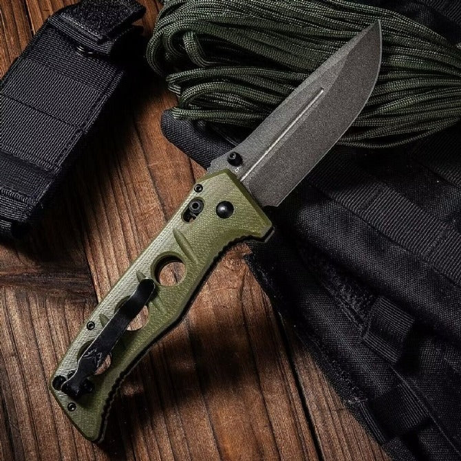 BM275SFE-2 G10 D2 Steel Titanium Coated Outdoor Folding Tool