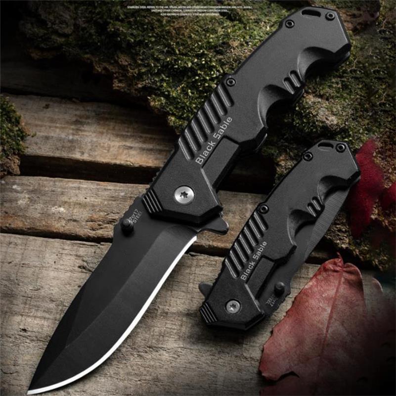 Portable Folding Outdoor Black Pocket Tool Large and Small Size
