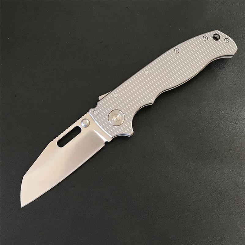 Outdoor Titanium Alloy Folding Silver Pocket Tool