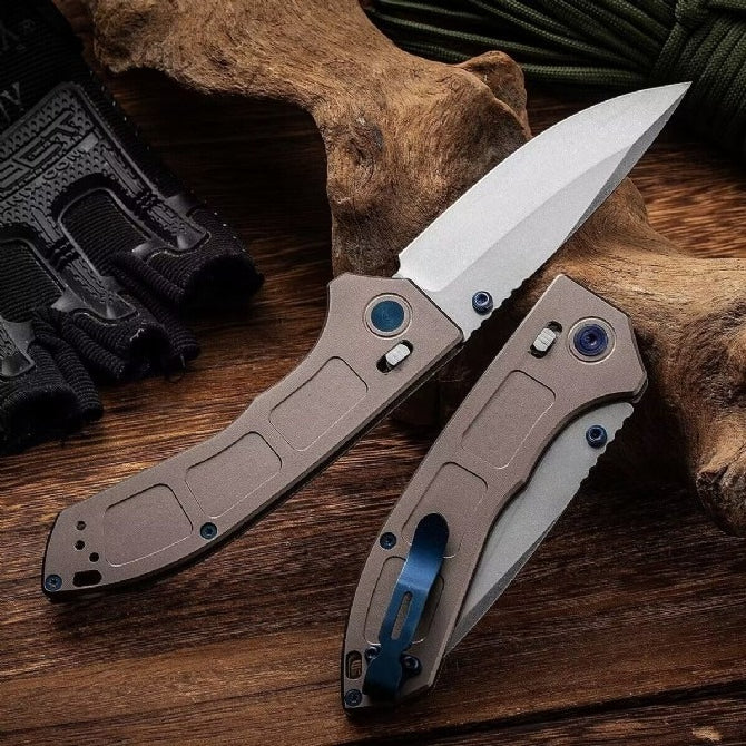 BM748 Aluminum Alloy Handle 9CR18 Outdoor Folding Tool