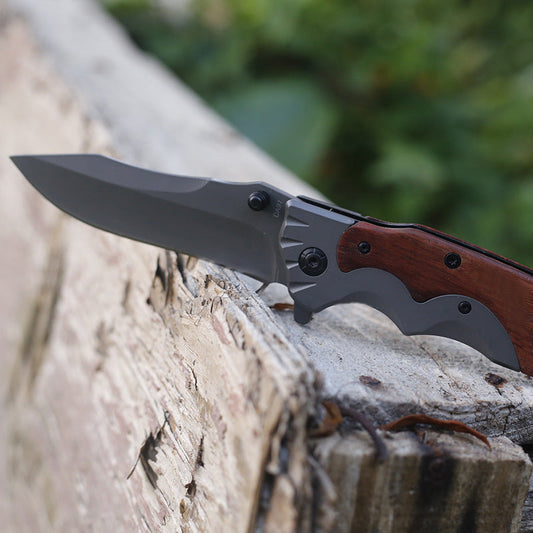 Multi-functional Outdoor Folding  G10 Wood Handle Portable Tool