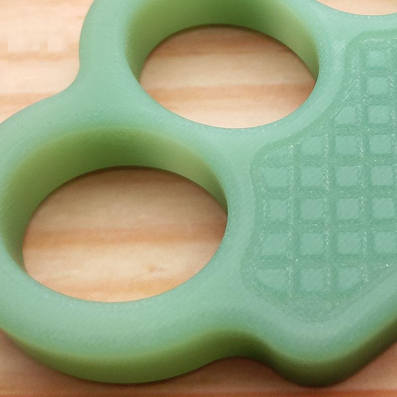 Non-Metal 4-Finger Brass Knuckles Duster Paperweight Self Defense - Tacsafeworld EDC Gadgets - Tacsafeworld EDC Gadgets