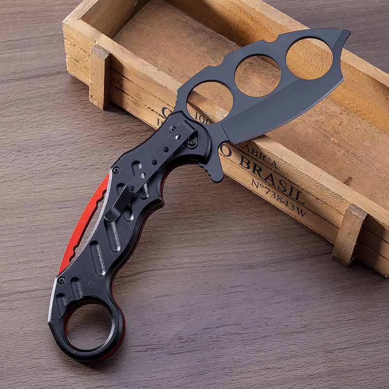 Folding Outdoor Black Multi-functional EDC Tool