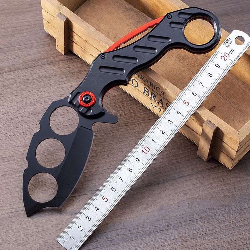 Folding Outdoor Black Multi-functional EDC Tool