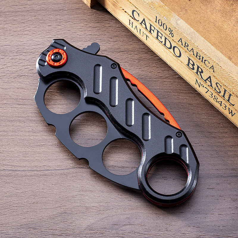 Folding Outdoor Black Multi-functional EDC Tool