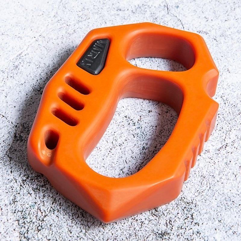 Orange Plastic Knuckle Duster - Tacsafeworld EDC Gadgets - Tacsafeworld EDC Gadgets