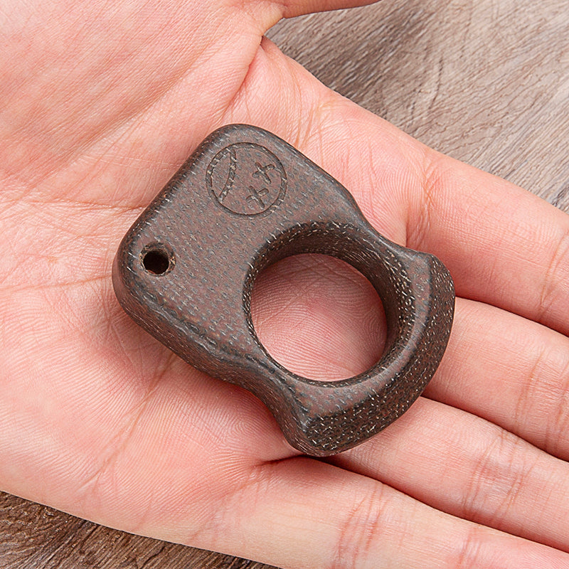 Coarse-Textured Micarta Polymer Brass Knuckles
