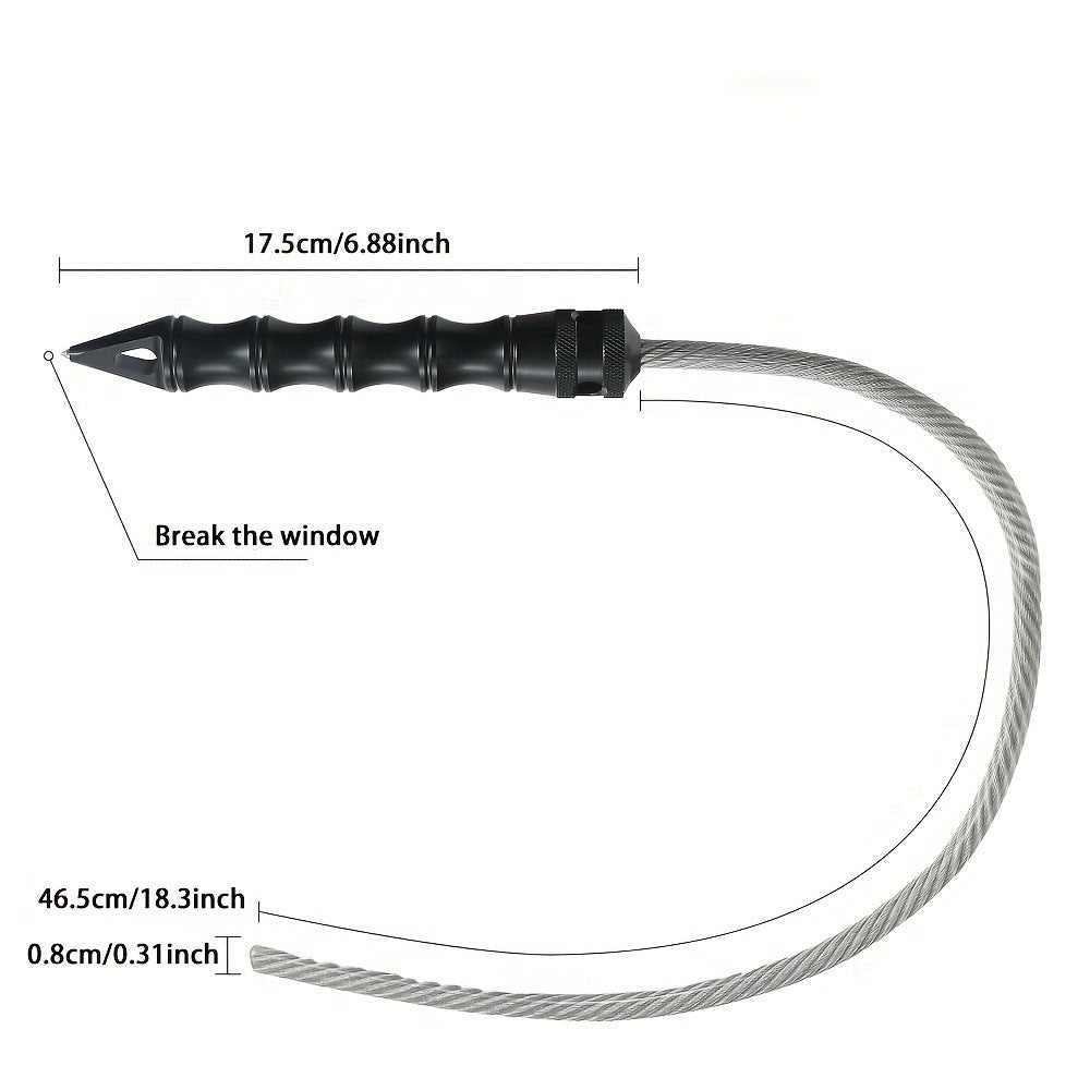 Portable EDC Emergency Stick with Seven-Core Steel Rope