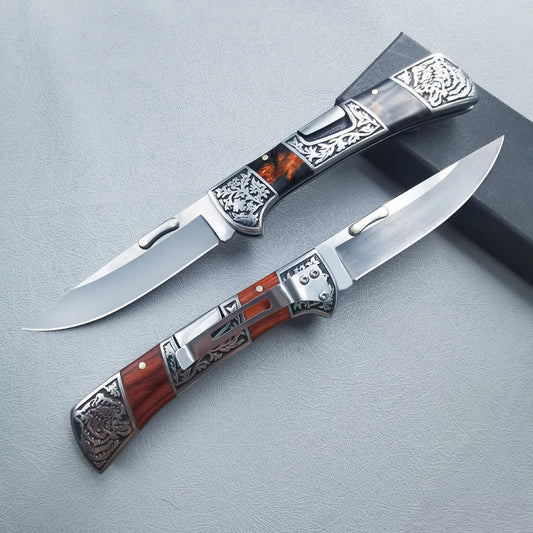Exquisitely Carved Outdoor Foldable Portable Tool