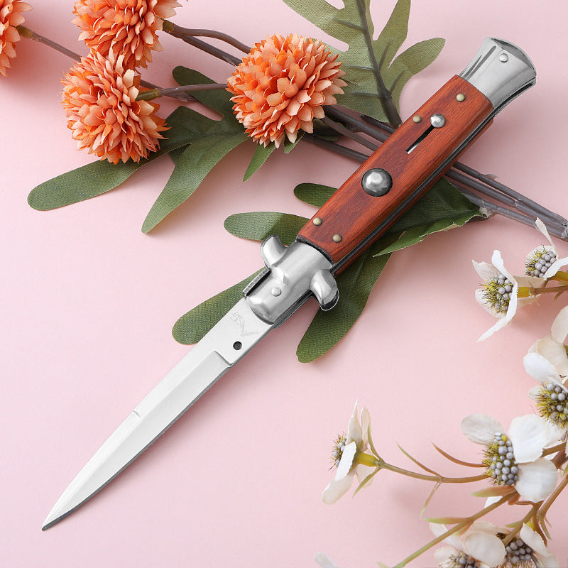 7Cr13Mov Resin Painted Wood Outdoor Folding Tools