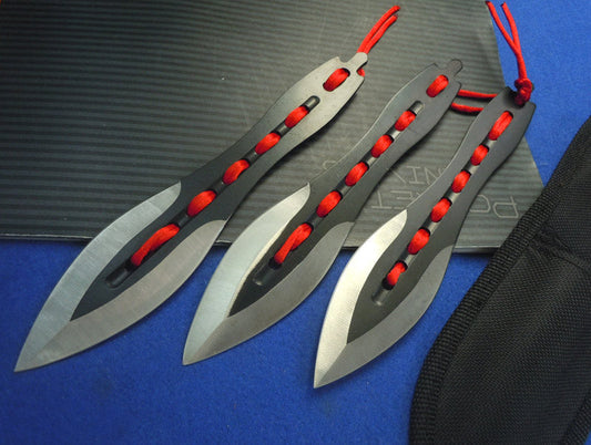 3 Pcs Red Ribbon Outdoor EDC Tool