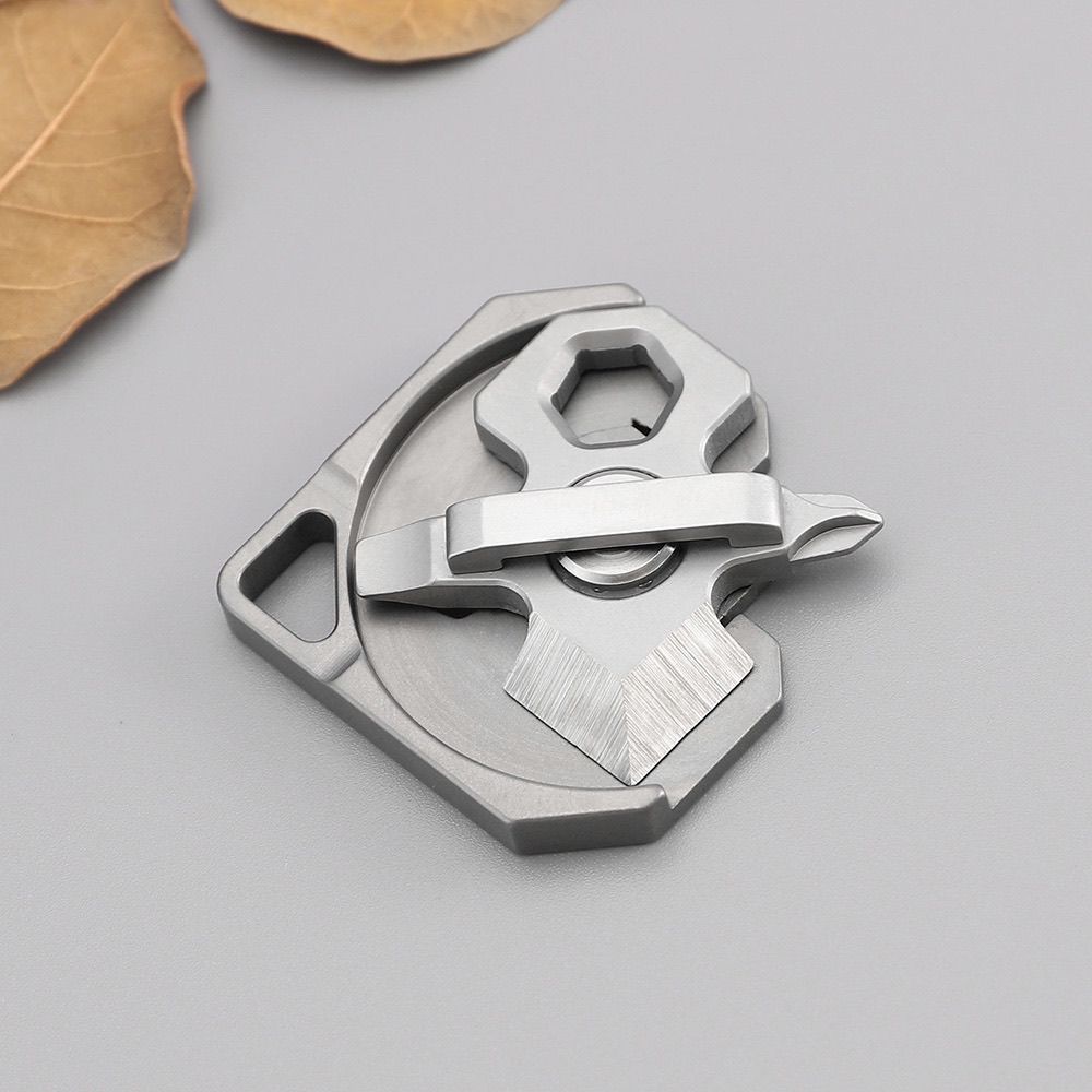 Titanium Alloy Mini Multi-function Keychain Backpack EDC Tool