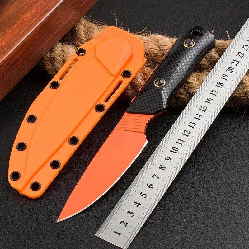 BM15600 Black Nylon Fiberglass Handle D2 Steel Orange Outdoor EDC Tool