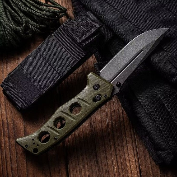 BM275SFE-2 G10 D2 Steel Titanium Coated Outdoor Folding Tool