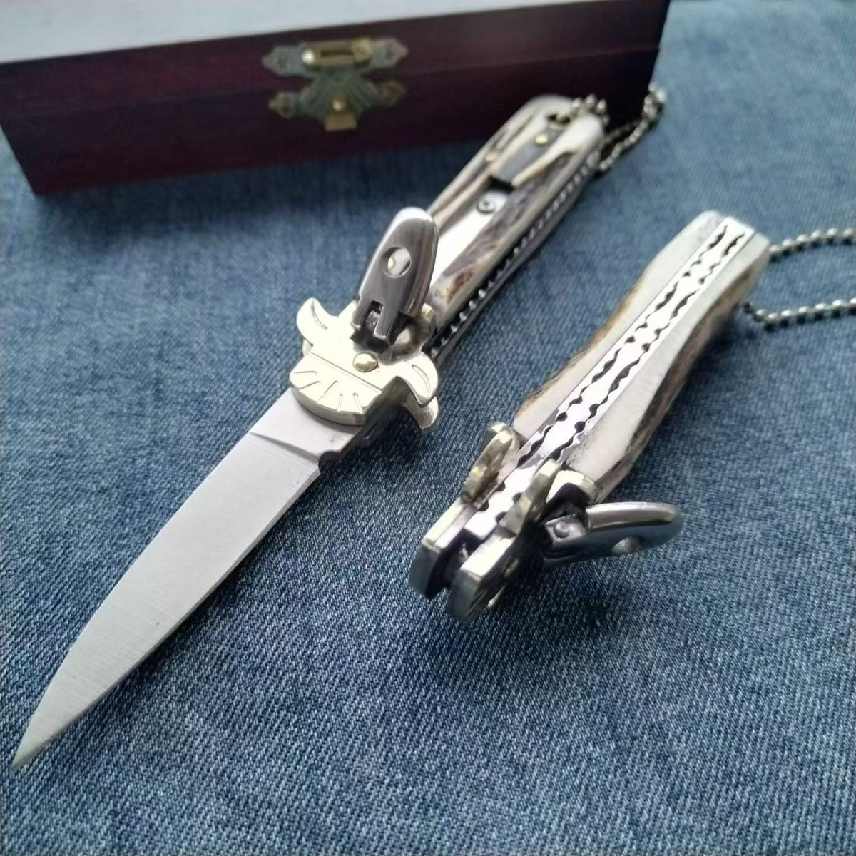 Small Deer Antler Handle D2 Outdoor Portable Tool