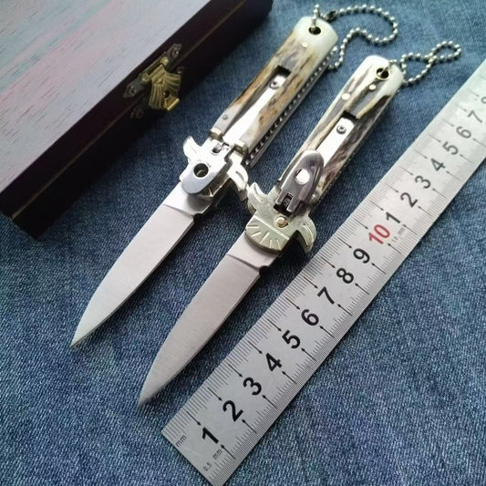 Small Deer Antler Handle D2 Outdoor Portable Tool