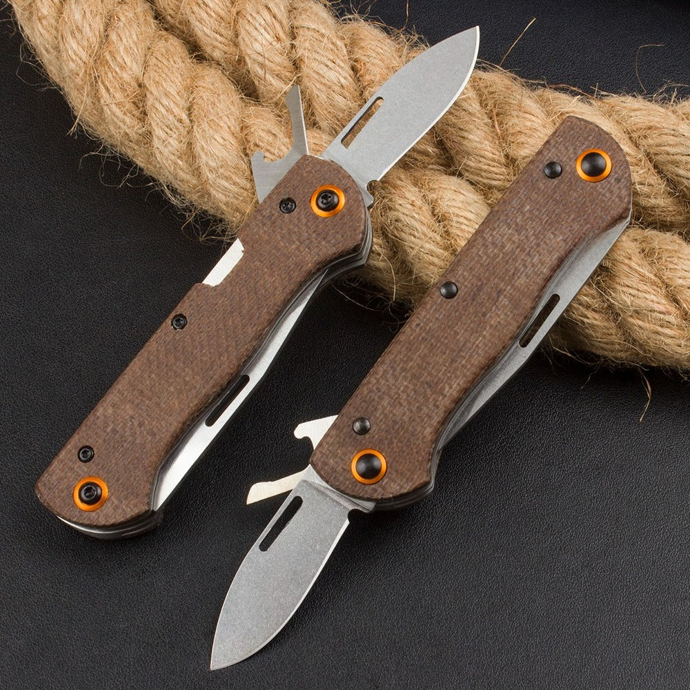 BM317 Portable Brown Linen Multifunctional Outdoor Tool