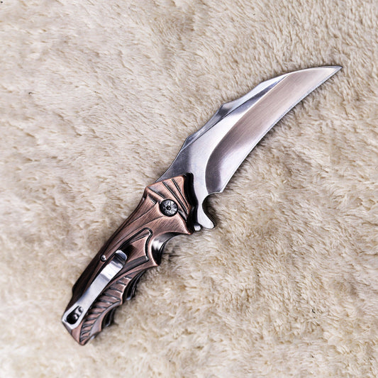 DA158 Creative Antique Bronze Handle Folding Outdoor Tool