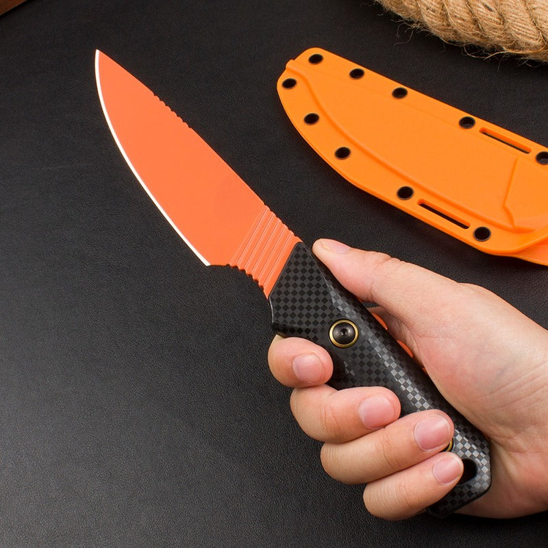 BM15600 Black Nylon Fiberglass Handle D2 Steel Orange Outdoor EDC Tool