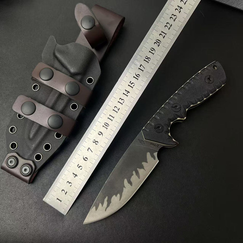 Black Tiger Stripe D2 Outdoor Tool