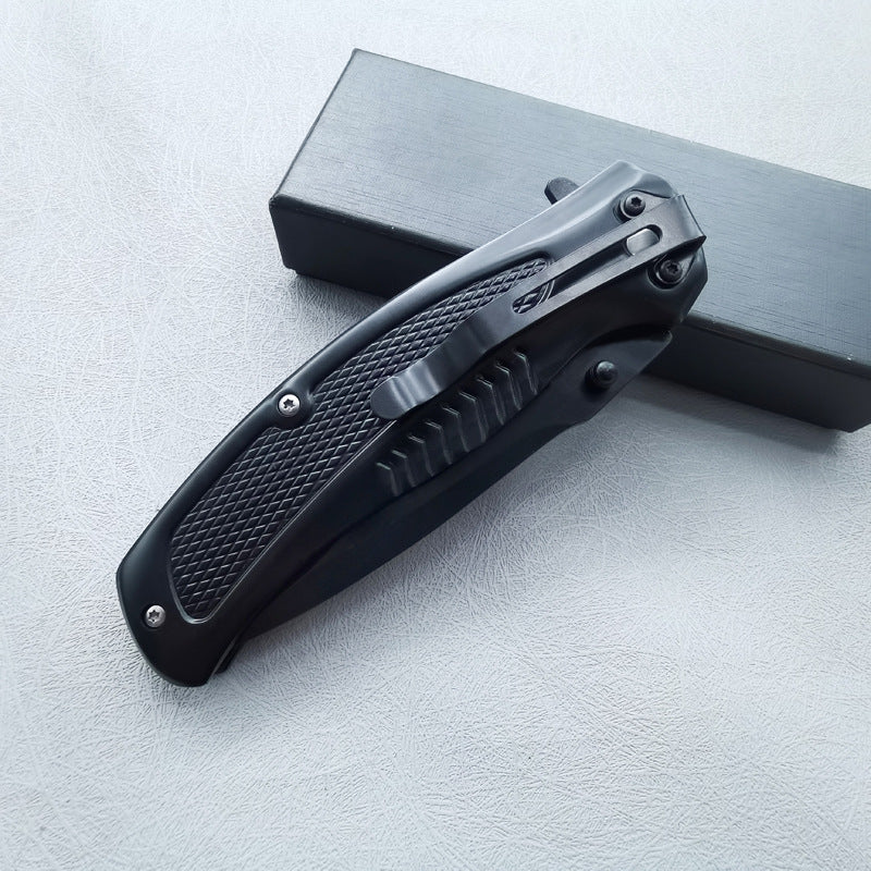 DA315 Steel and Solid Wood G10 edge Handle Outdoor Folding Tool