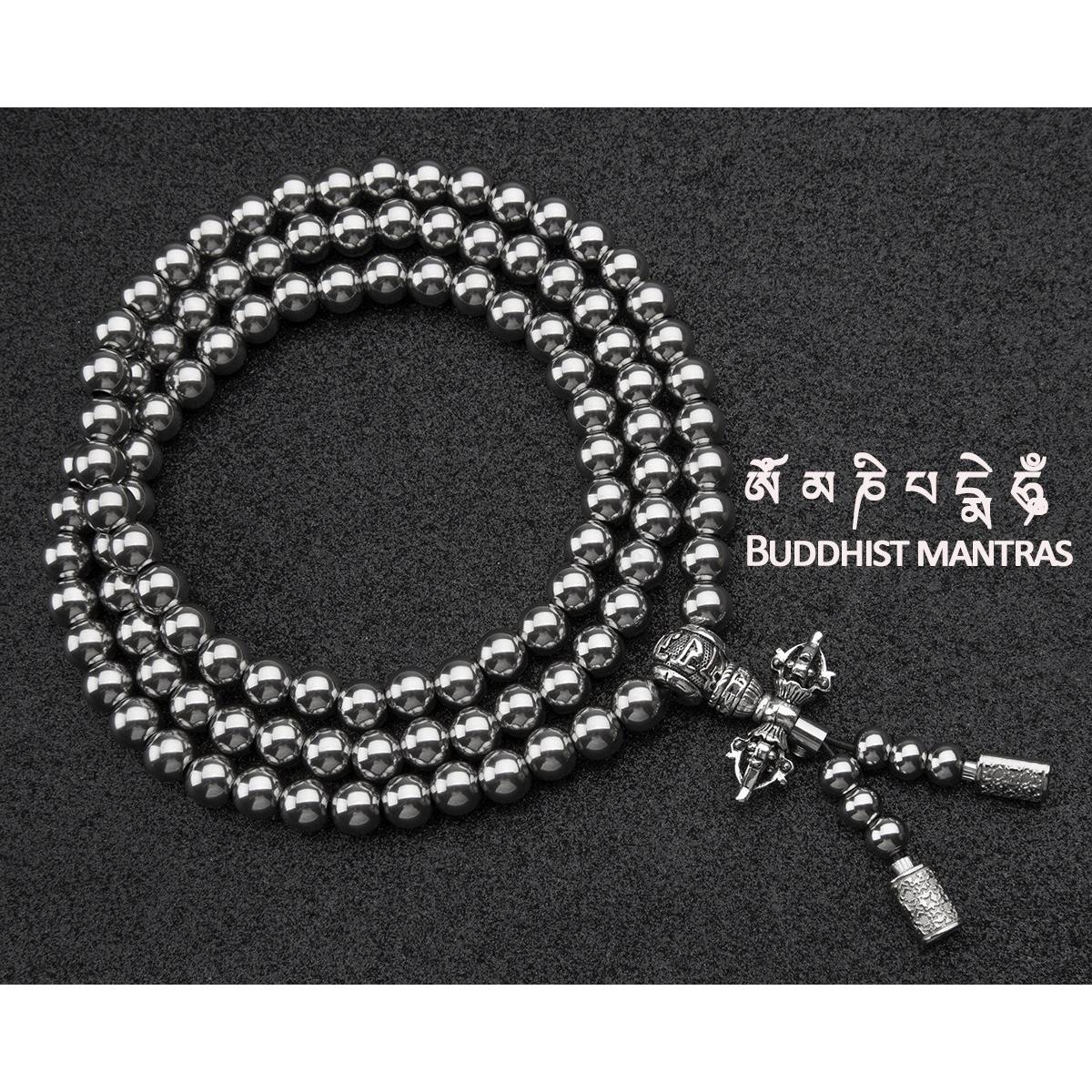 Full Stainless Steel Buddism Mala Self Defense Necklace EDC Defense Tool - Tacsafeworld EDC Gadgets