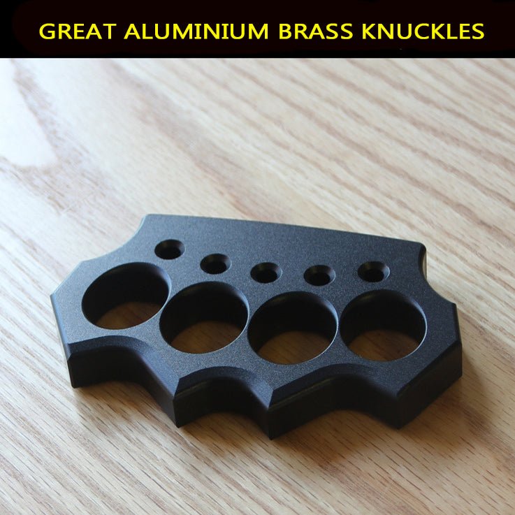 Knuckles Weapon Black Aluminium Alloy Light - Tacsafeworld EDC Gadgets - Tacsafeworld EDC Gadgets