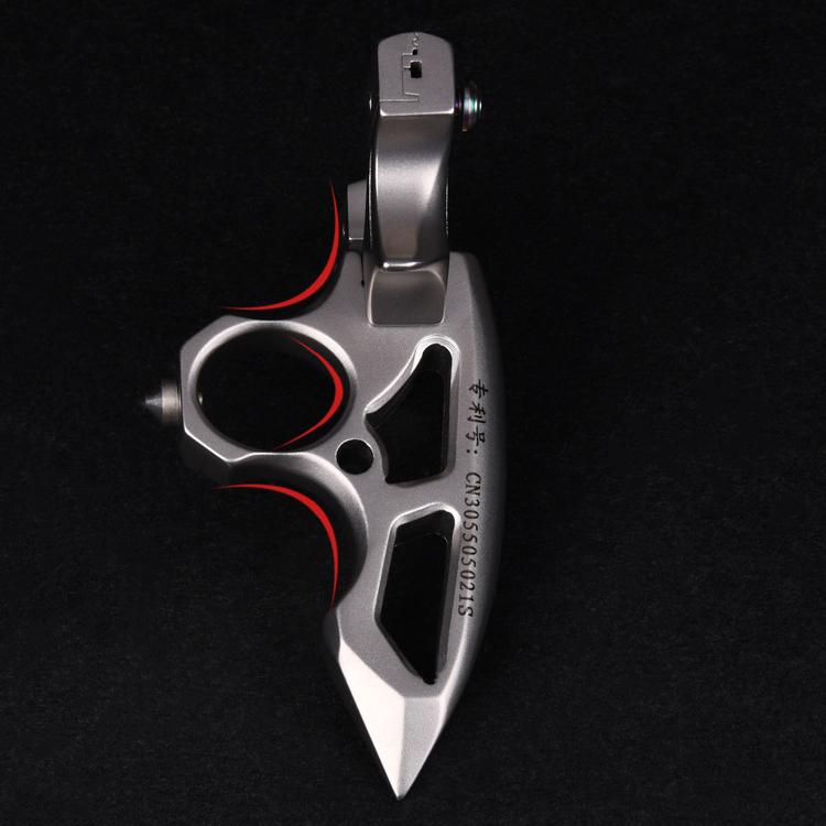 Spiked Brass Knuckles Ring Slingshot 404C Stainless Steel 3 In 1 - Tacsafeworld EDC Gadgets